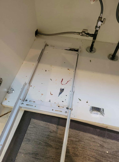 Dirty oven door glass with heavy grease and stains before professional deep cleaning service. Before and Afters